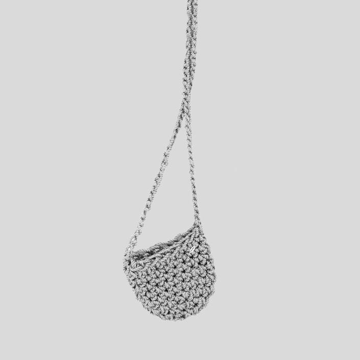 포코포스카 미니 크로스백 cross nano in silver