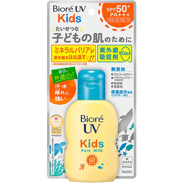 비오레 UV 키즈 선크림 퓨어 밀크 SPF50 PA+++