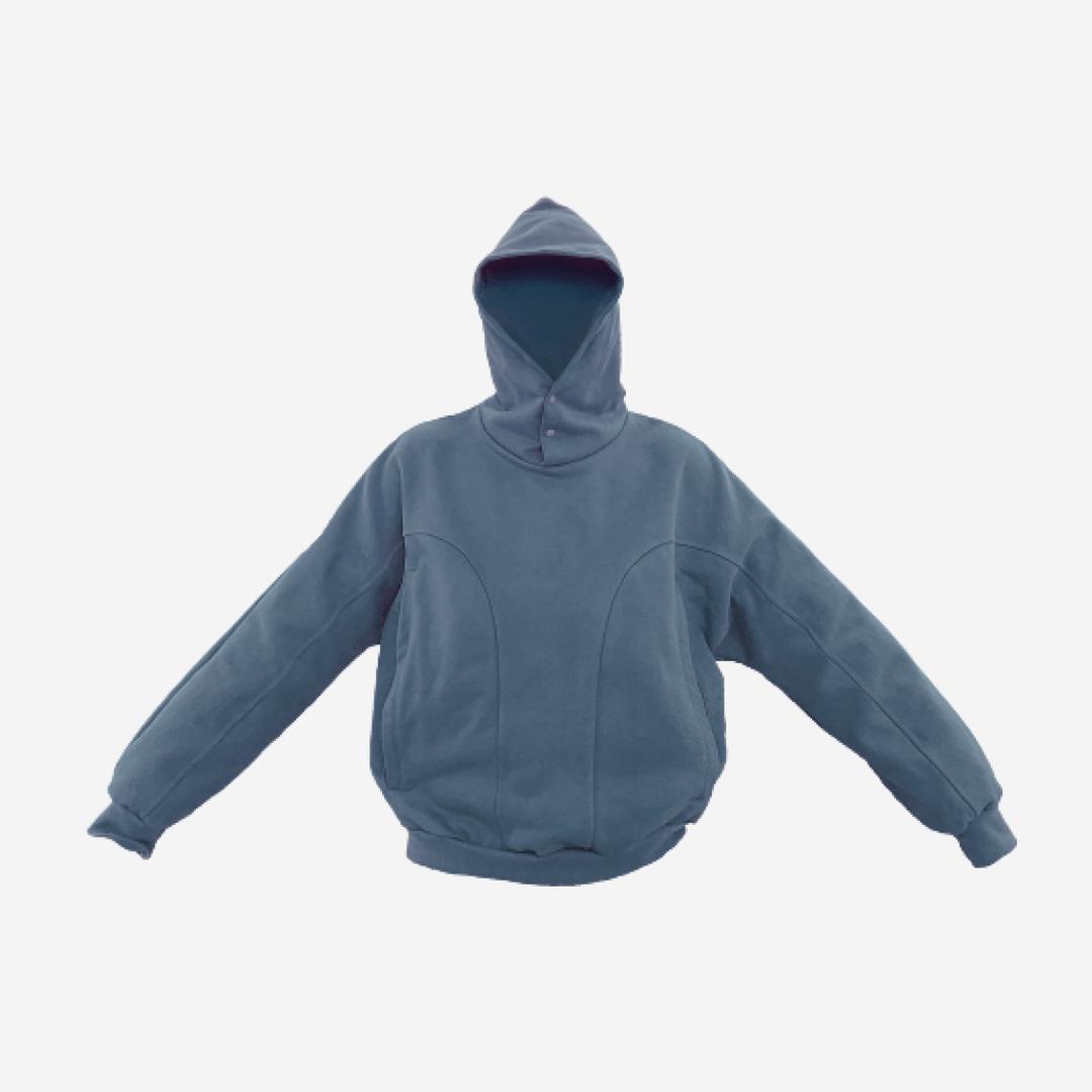 Grailz Geometry Hoodie Midnight Blue