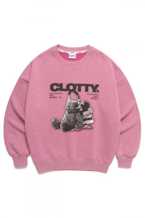BUDDY BEAR GRAPHIC SWEAT-SHIRT PINK(CY2CFFM442A)
