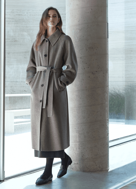 [Exclusive] 싱글카라 캐시미어 블렌디드 핸드메이드 코트