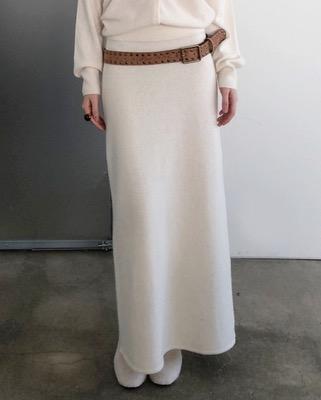 cashmere slim knit skirt (4color)