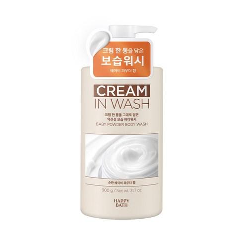 해피바스 크림인 약산성 보습 바디워시 베이비 파우더향, 900g, 1개 - 바디워시 | 쿠팡