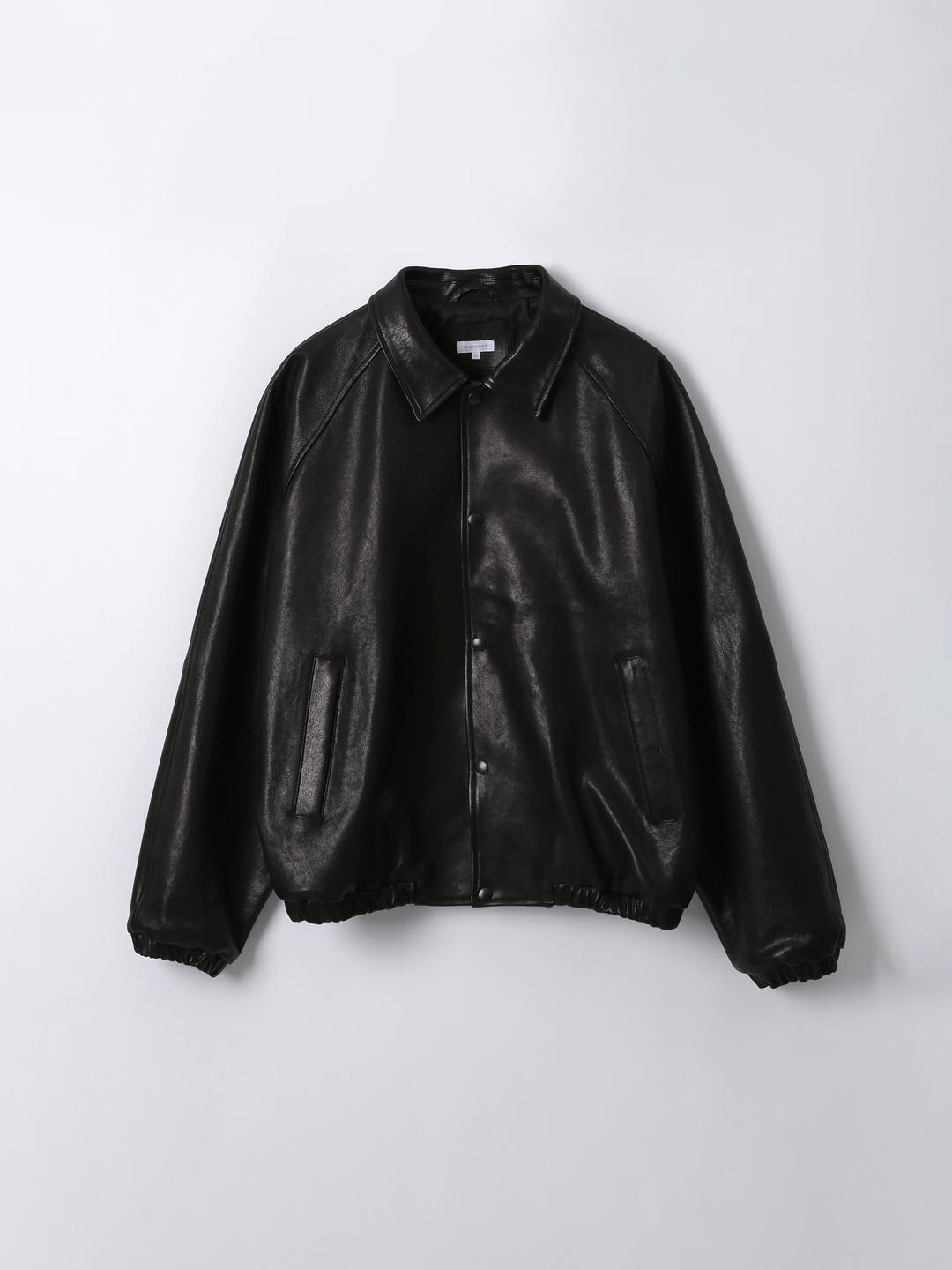 Lamb Leather Coach Jacket (Black)