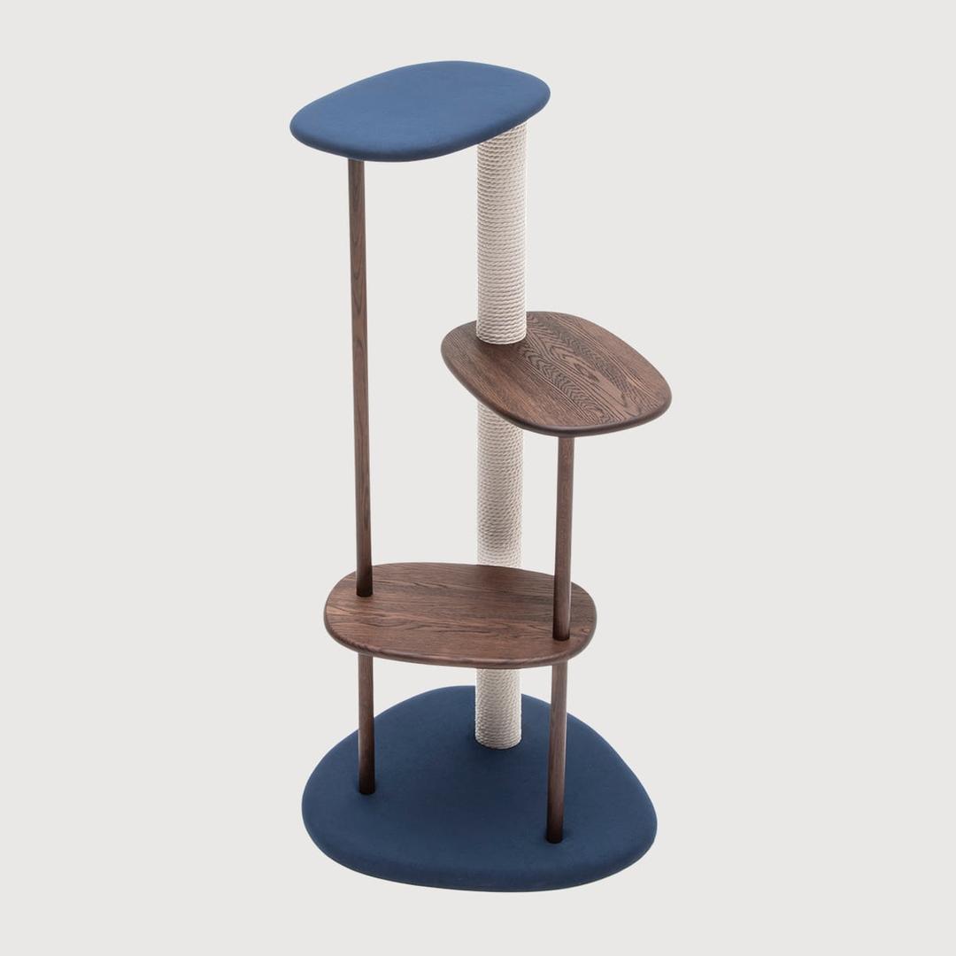 가리모쿠캣_캣 트리(cat tree)_blue / mocha brown
