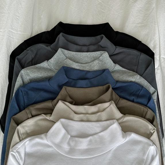 당고언니 [깔별소장추천템] 1+1♥코티니반목폴라T(7c) 반폴라티 반하이넥티 슬림핏 기본폴라티 베이직 가을티 겨울티 레이어드