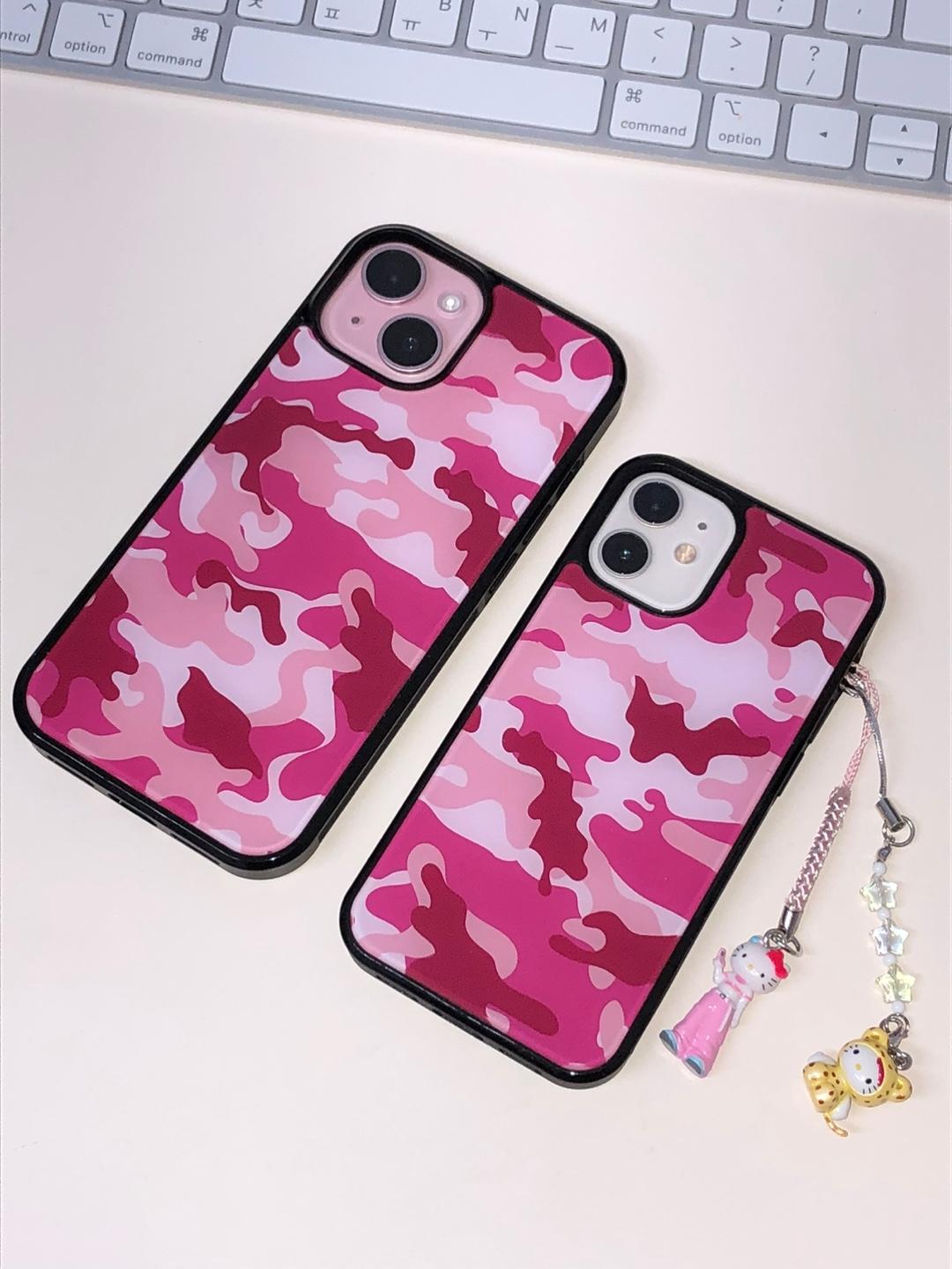 pink camo magsafe glass case