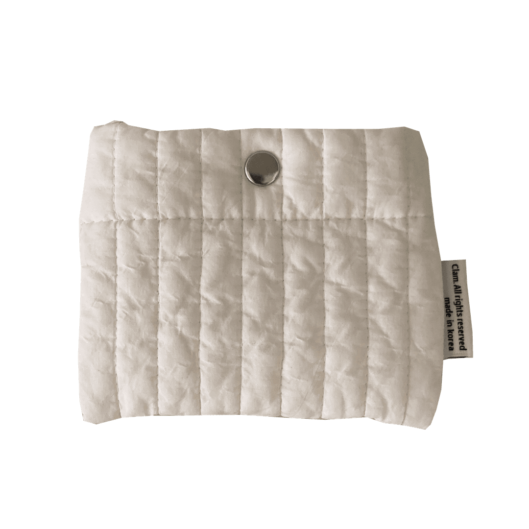 Clam pocket pouch _ Soft cream
