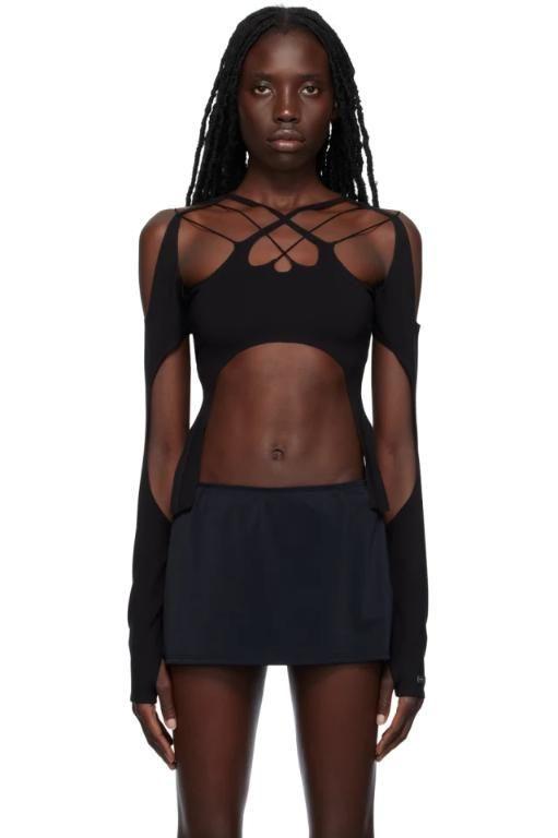 25 SS HELIOT EMIL 블랙 베이퍼 티셔츠 231295F110011