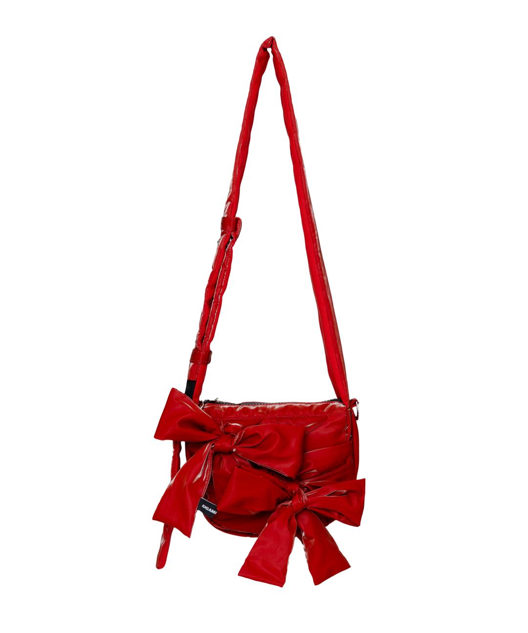 Knotted Micro Padding Bag (Glossy-Red)