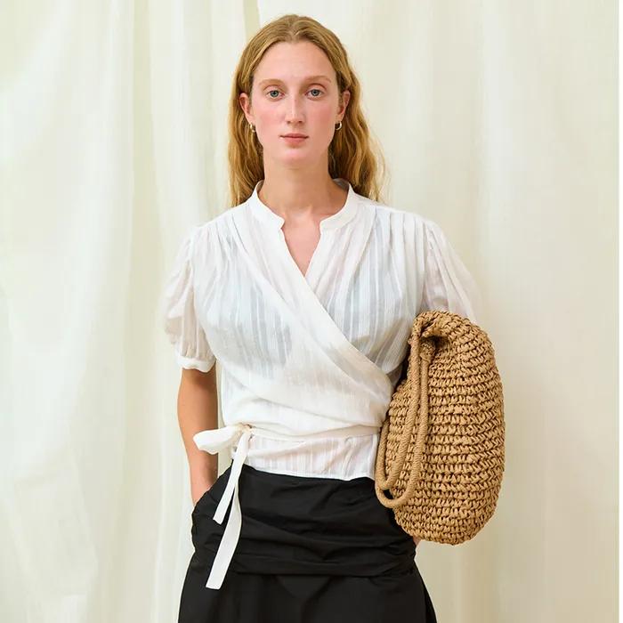 Camelia wrap shirts