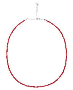 Tiny ball necklace(red)