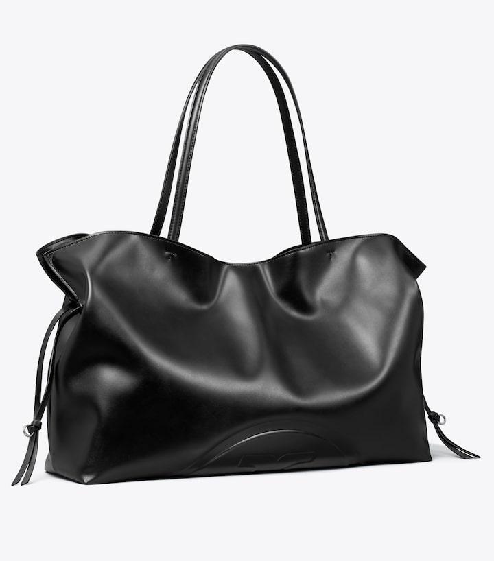 Ella Recycled Drawstring Tote - Black