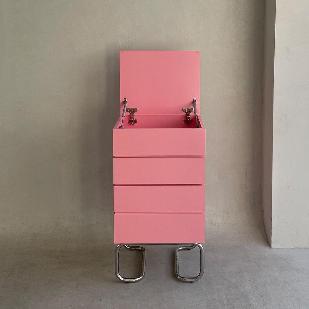 VIVI chest & drawer / light pink 비비 3단 수납장 캐비닛