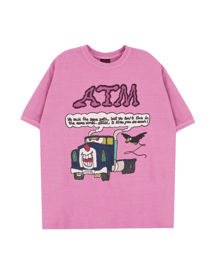 ATM X JUNWOO TRUCK TEE (POWDER PURPLE)