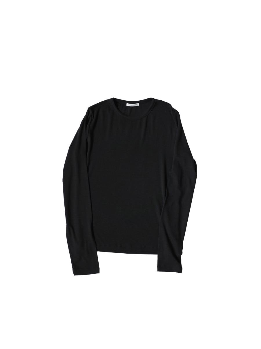 (2차) bare wool tee - black