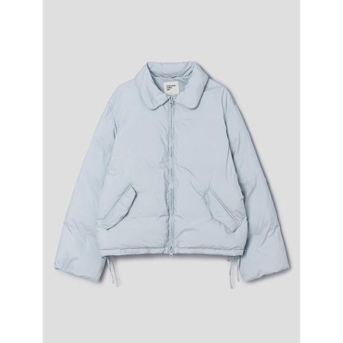 라운드 칼라 패딩  스카이 블루