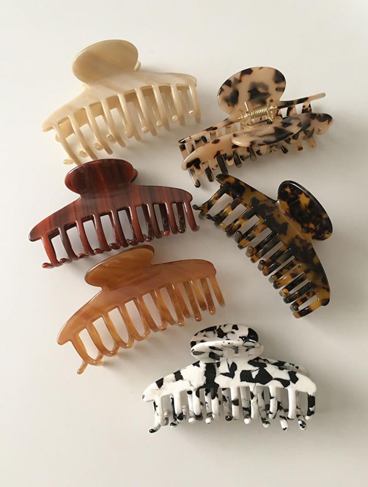 (모앳/헤어핀) marble hairpin -175 컬러 헤어 집게 머리핀 올림머리 프랑스핀