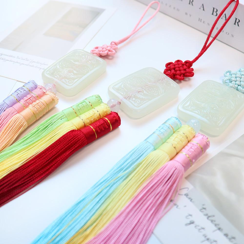 옥 3봉슴 한복 노리개 장신구 전통 매듭 악세사리