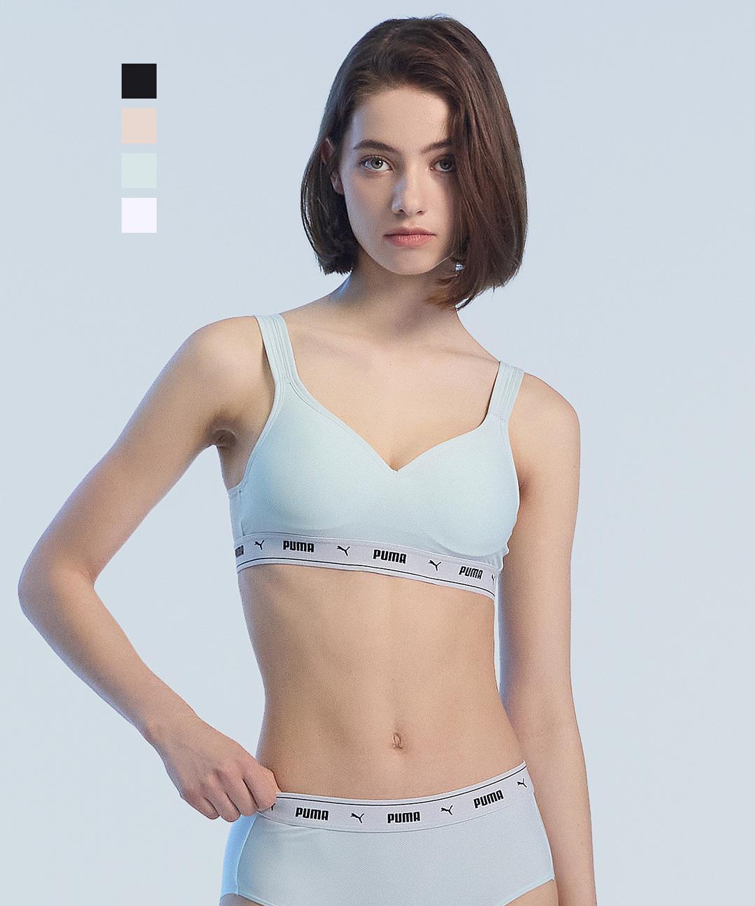 컴포트 로고 밴딩 스포츠 브라팬티세트 4 Colors