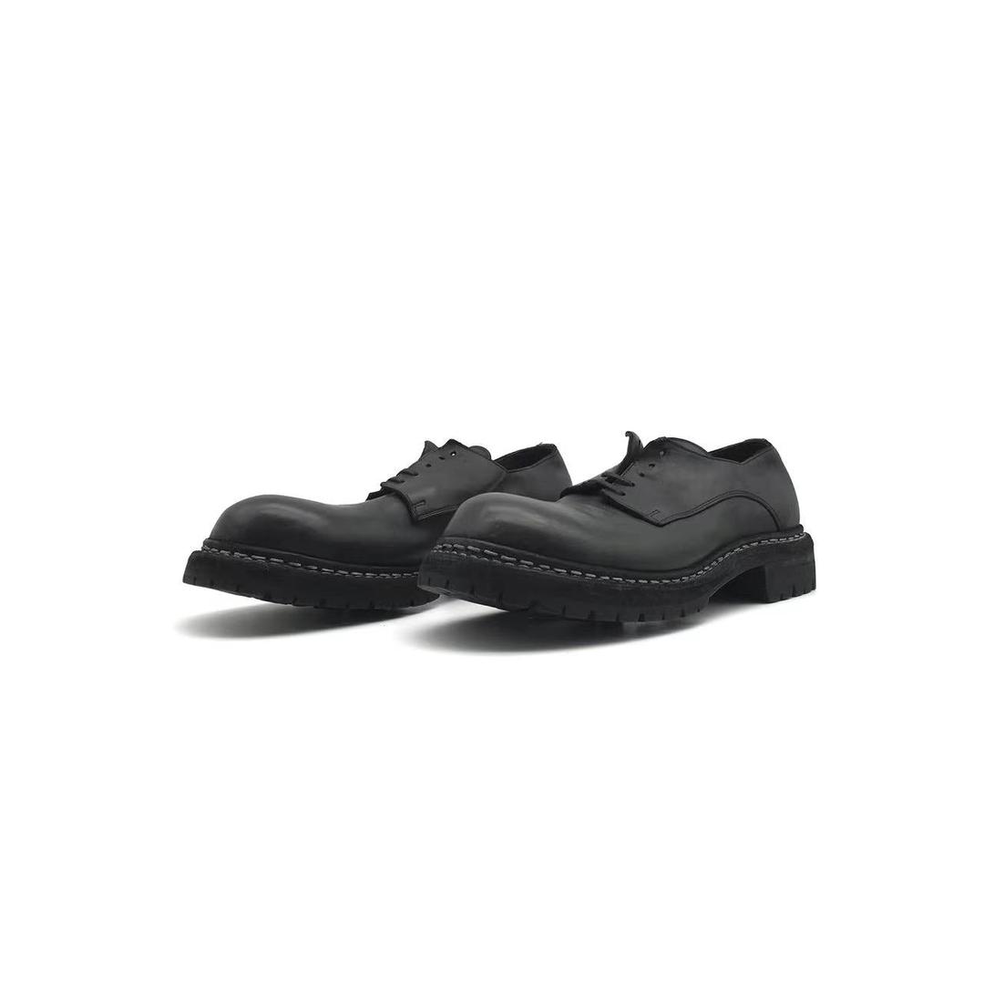 GUIDI Black GR02V Derbys