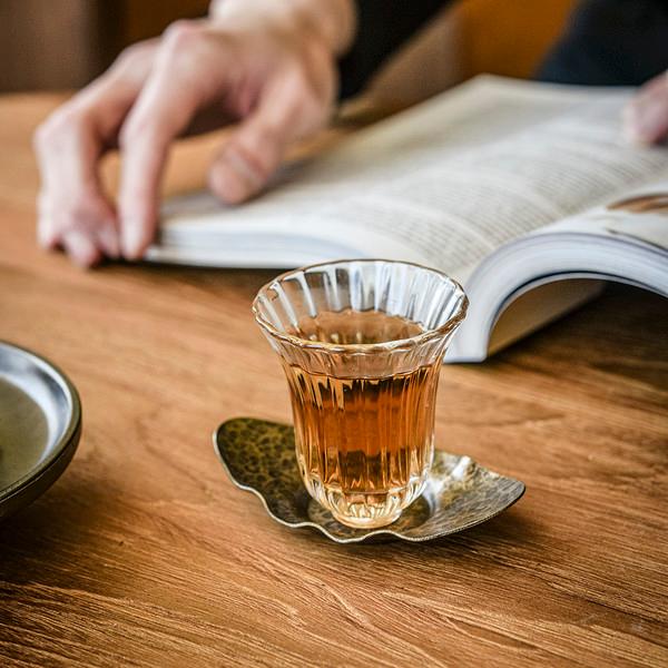 [찻잔] 화사한 플라워 유리 찻잔