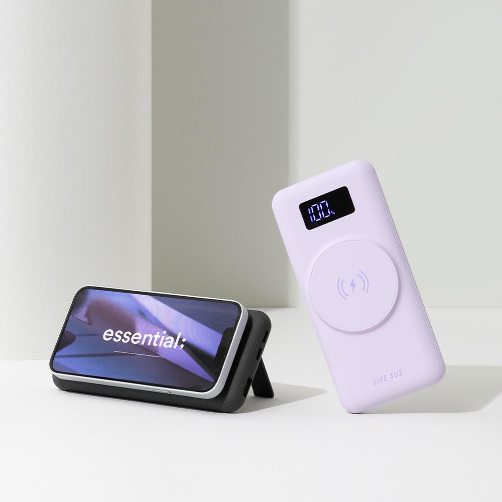 라이프썸 거치형 마그네틱 고속충전 보조배터리 10000mAh (LFS-HA49)