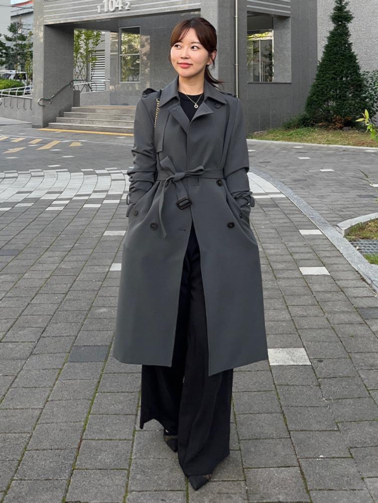 [VISIT IN NEWYORK] 벨티드 클래식 트렌치코트(VA9BB90)