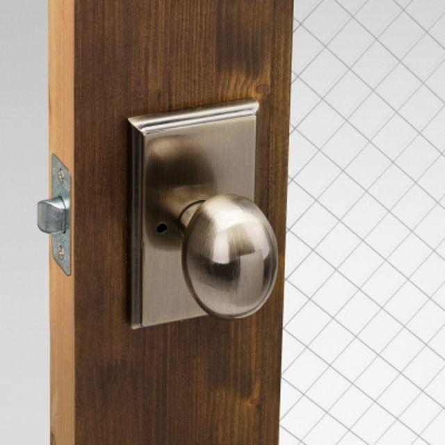 방문손잡이 스퀘어 - 엔틱골드