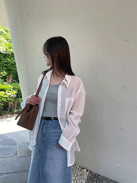 리스 diff wrinkle shirt (4color)