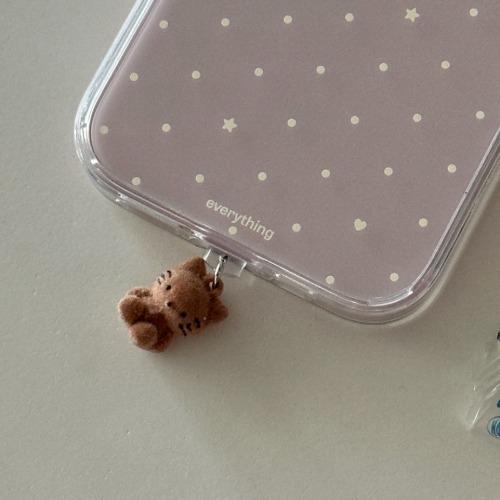 mini cat plug keyring