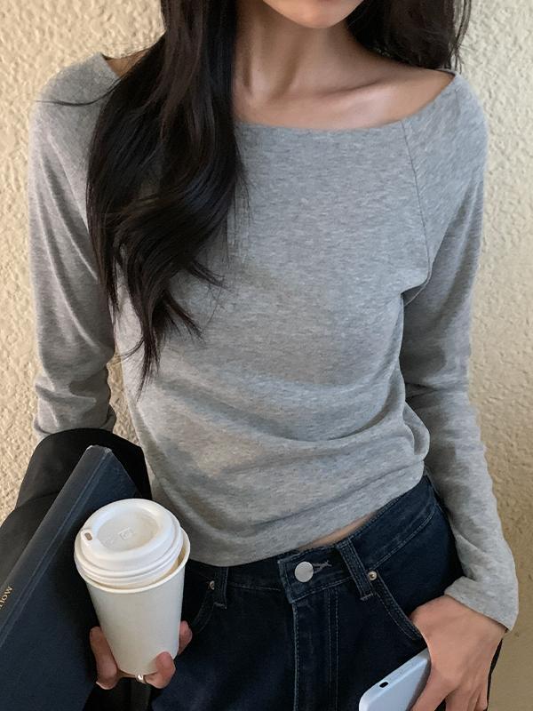 나이니 [누적3만장🏆/보트넥/긴팔추가/기모추가/팔뚝부각없음] 쫀득이 쫀쫀 찰랑 스판 베이직 티셔츠