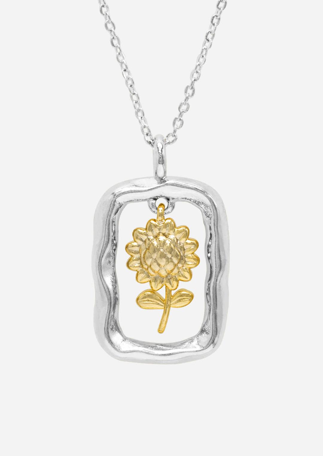 Sunflower Flame Necklace