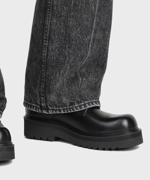 SECOND.A 볼륨 라운드토 5CM 더비슈즈 2NDF2700GB [BLACK]