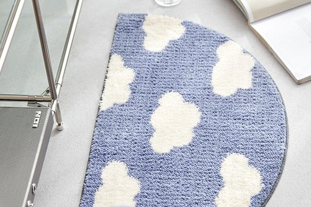 구름 소프트 반달 발매트