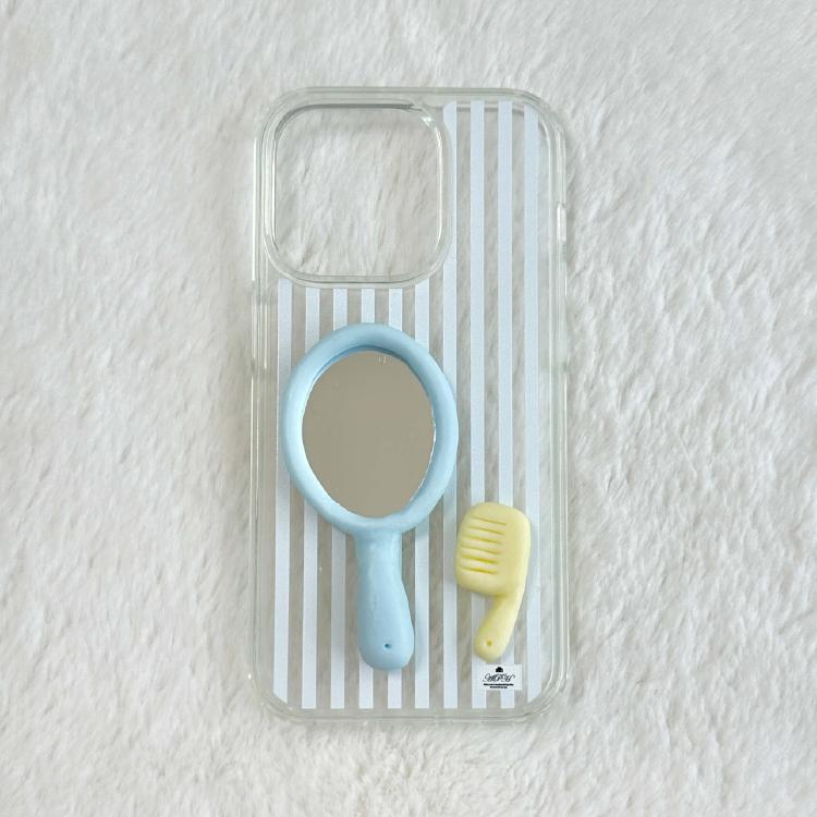 mirror & brush (blue)