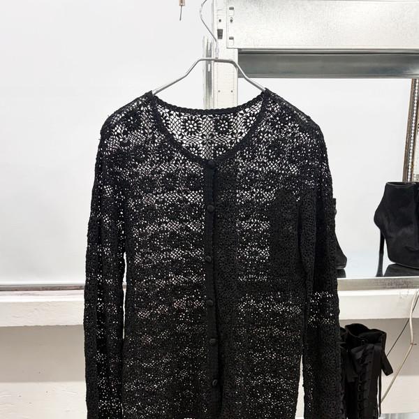 90s HAND CROCHET CARDIGAN