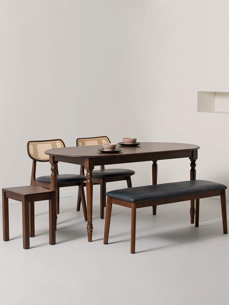 (한정수량/원가이하) 라움에스알 베니스 빈티지 원목 엔틱 4인용 식탁 테이블