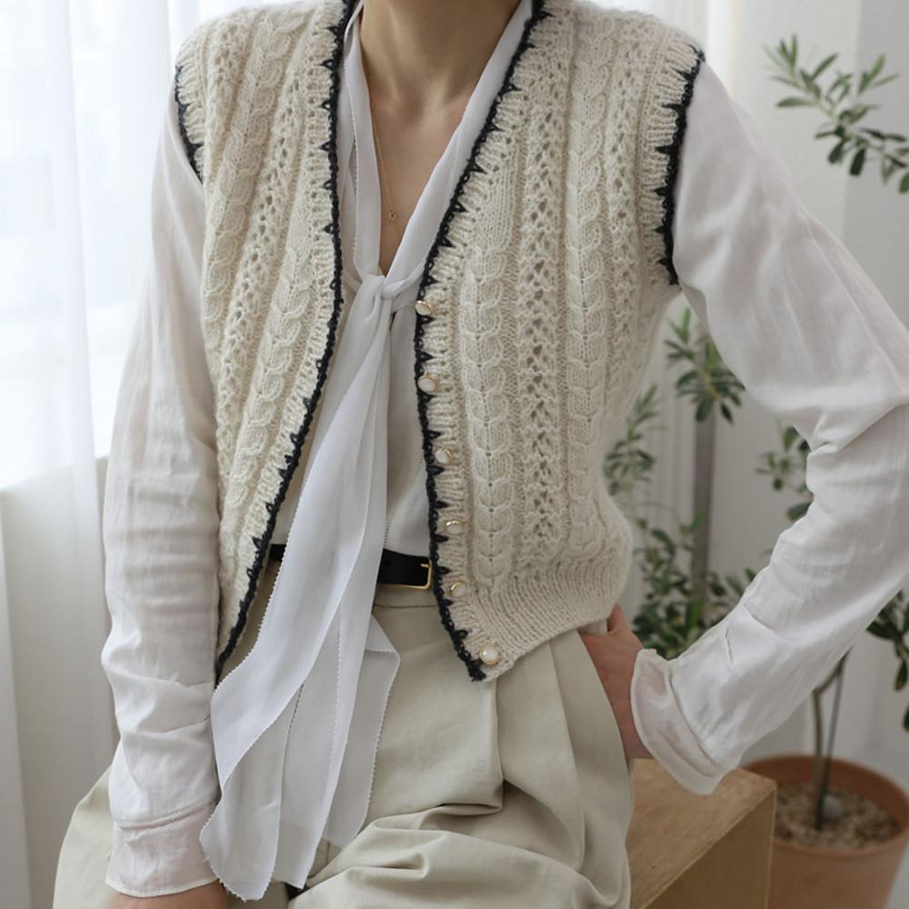 탑다운 DIY  LOY VEST 로이 베스트  뜨개질 대바늘 키트