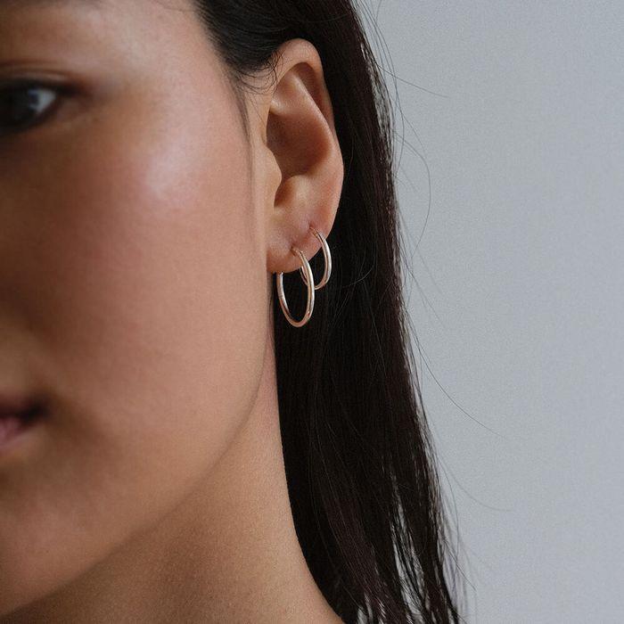 Minimal Hoop Earring - Silver (silver925)