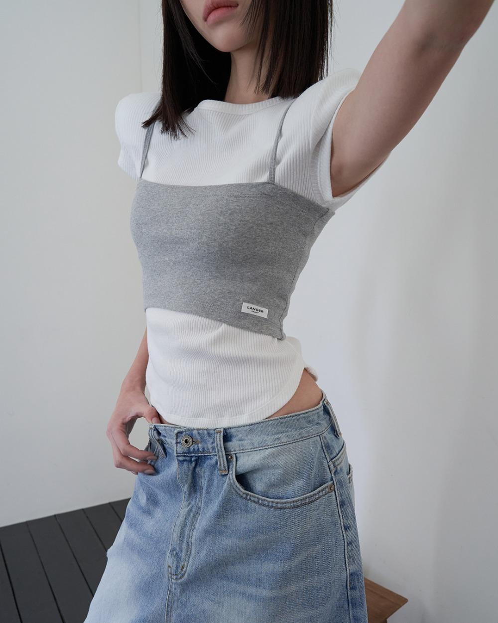 25SS basic string top sleeveless