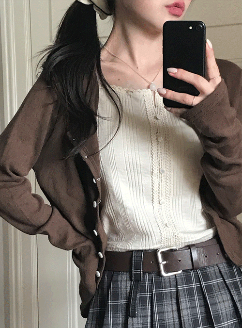 미니포에 [Copenhagen] 헬렌 레이스 슬리브리스 (3color)