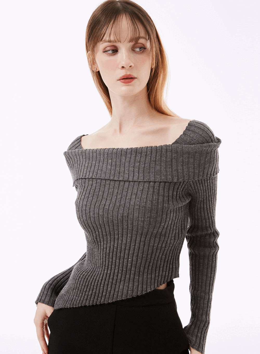 펠리노 골지 언발 니트