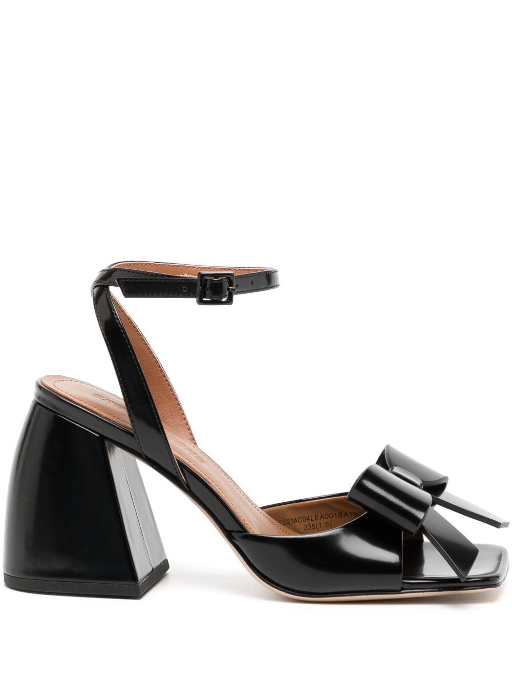 oversize-bow detail sandals