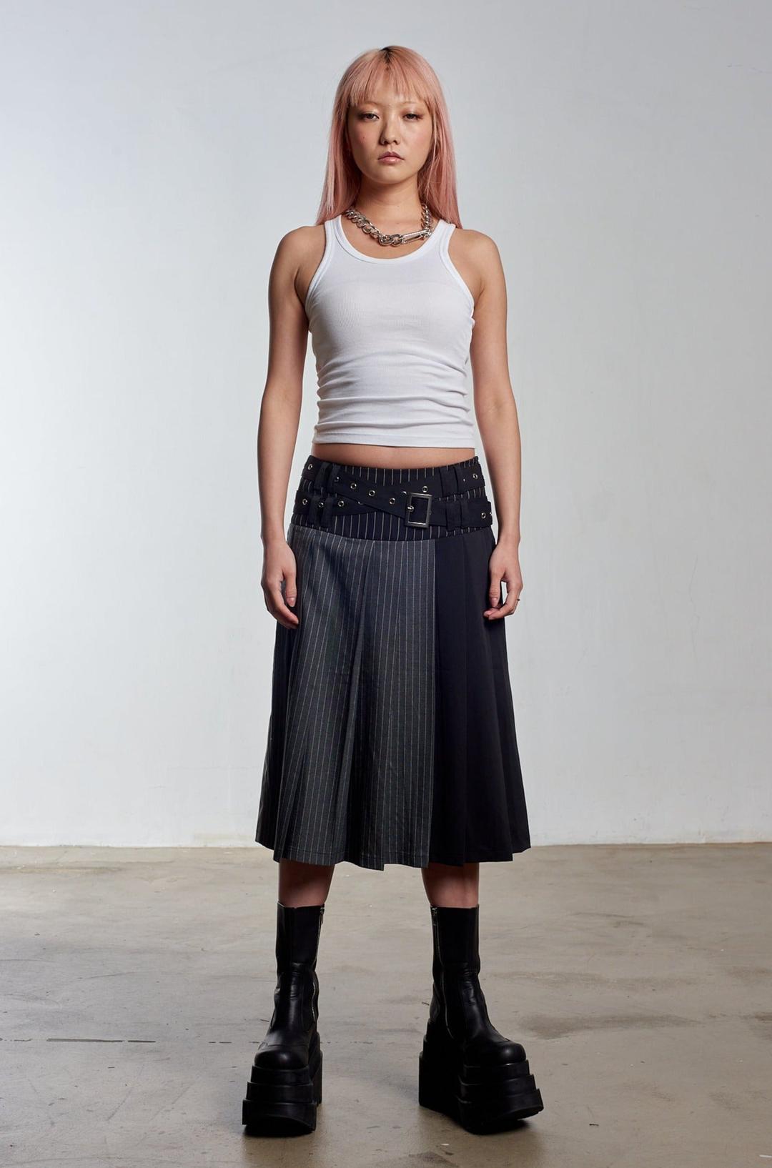 Warrior Pleated Midi Skirt - 6