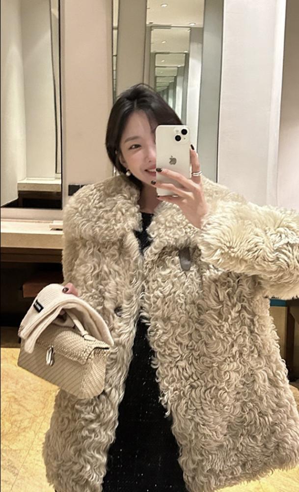 투스카니 수입 메리노 울 모피 원피스 롱 & 숏 버전 모피