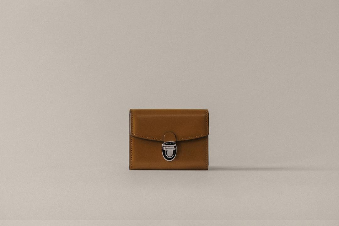 PORTE CARTES LOQUET CARAMEL