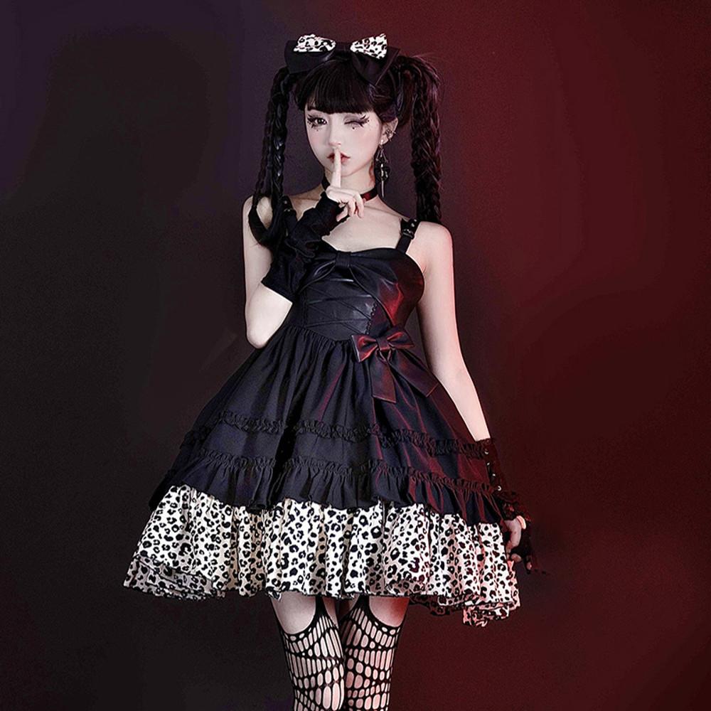 로리타 고스 다크 프린세스 공주풍 시크 일상룩 lolita 스윗표범