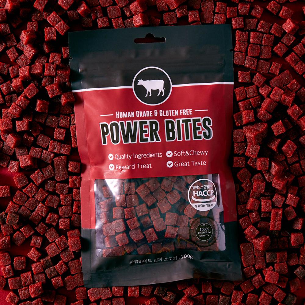 생육으로 만든 파워바이트 노즈워크간식 칭찬간식 소고기 200g+15g랜덤선물