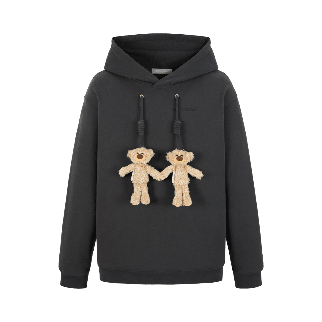 13DE MARZO Doozoo Strings Curved Logo Hoodie